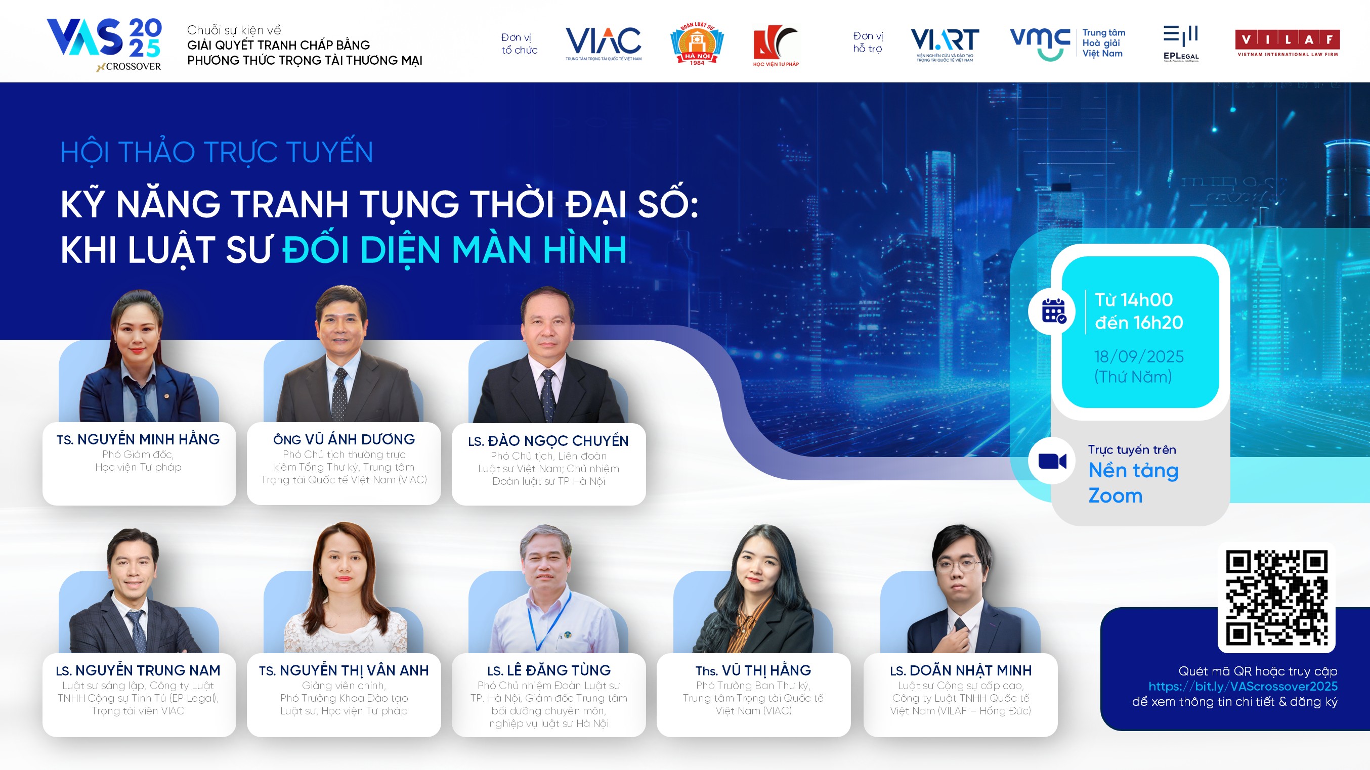 [RECAP VAS 2025] Hội thảo trực tuyến kỹ năng tranh tụng thời đại số: Khi luật sư đối diện màn hình  